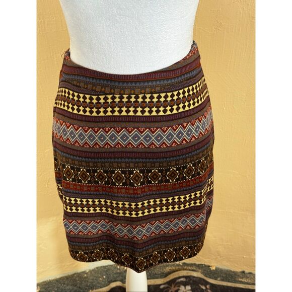 Double D Ranch Dresses & Skirts - Double D Ranchwear Kilim-Style Tapestry Mini Skirt – Southwestern Geometric Prin